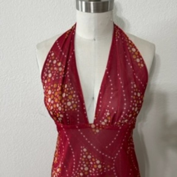 Brandenburg Polka Dot Halter Dress - Picture 3 of 10